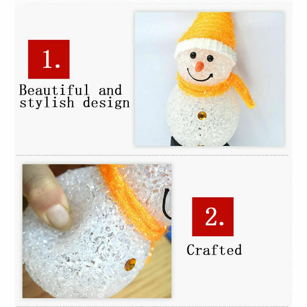 

Outdoor Garden Decoration Landscape Light Solar Christmas Series Cartoon Snowman Ground Lamp Platform Creative LED Lawn Light