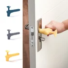 Анти-столкновения дверная ручка фиксаторы уход за кожей лица маска протектор стены Детская аварийная Защита силиконовый чехол для дверной ручки Перчатки рукав аксессуары для дома