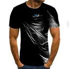 Забавная 3D футболка с молнией для мужчин и женщин, летняя модная уличная одежда с коротким рукавом в стиле Харадзюку, футболка с геометрическим психоделическим 3D-принтом