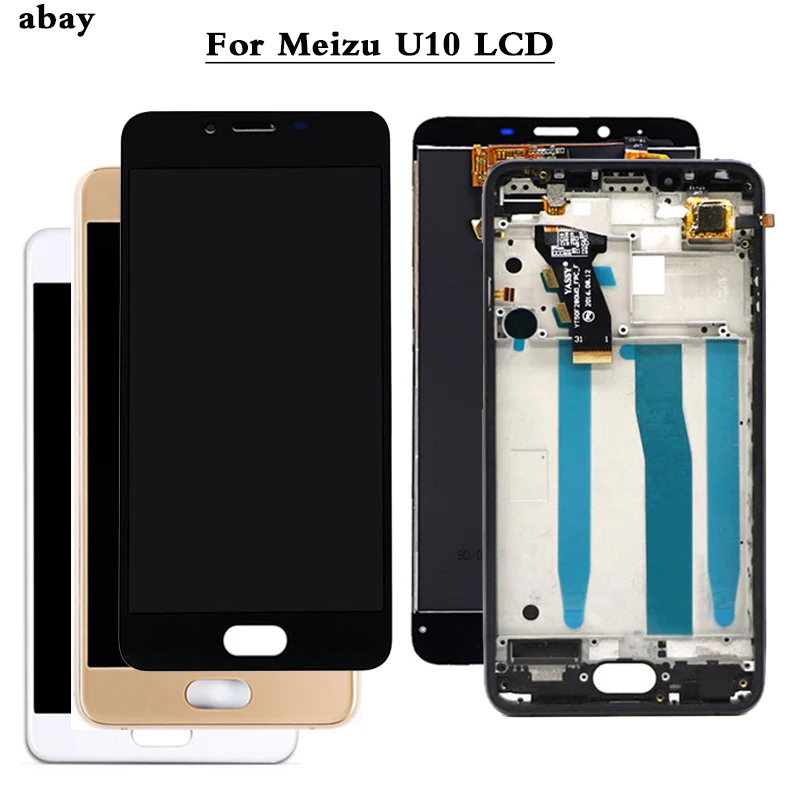 100% протестированный 5 0 дюймовый сенсорный экран для Meizu U10 ЖК дисплей дигитайзер в
