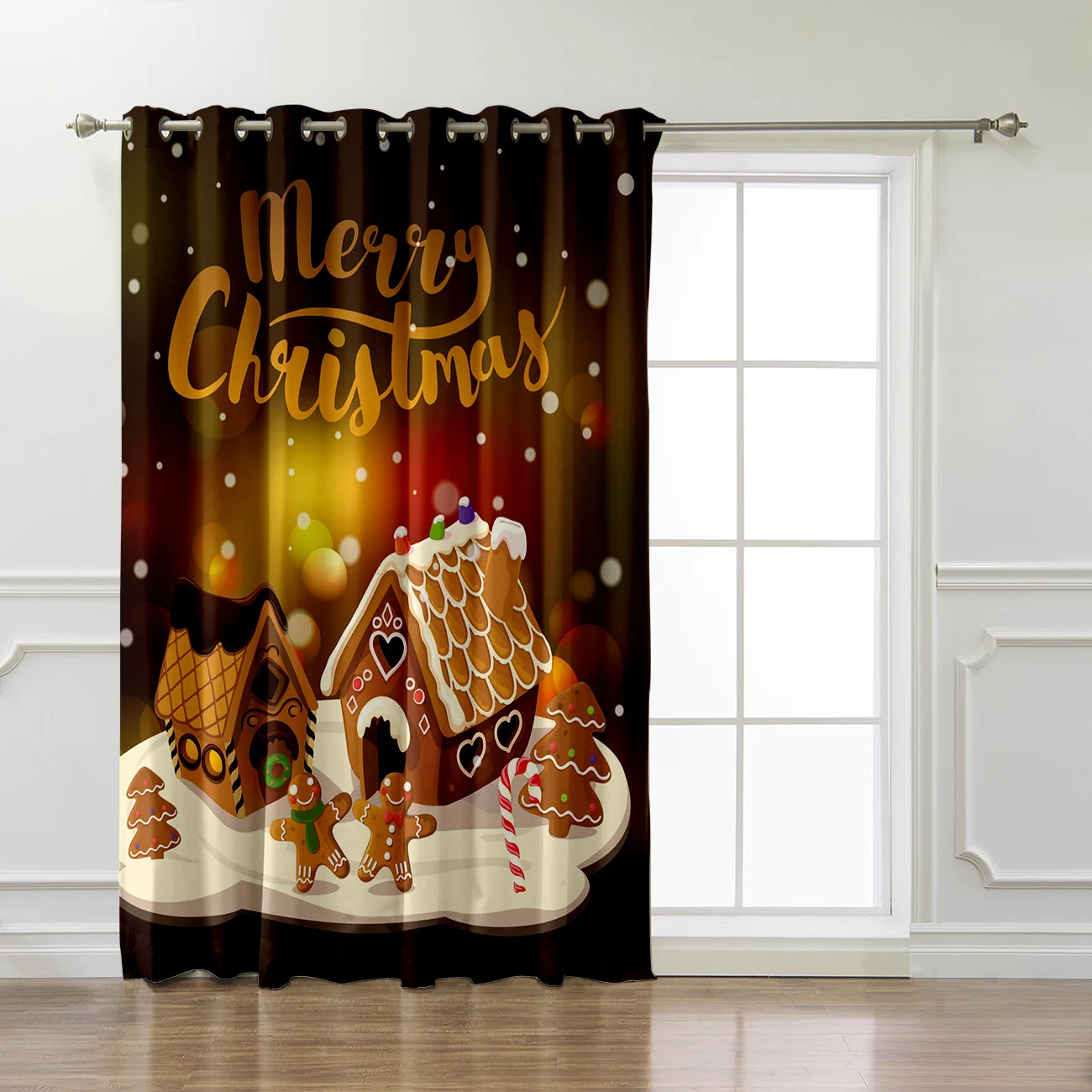 COCOHouse Merry Christmas занавески для комнаты большие окна ванной улицы цветочные