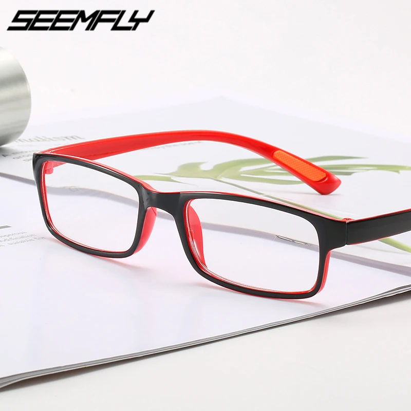 Мужские и женские очки для чтения Seemfly линзы из смолы дальнозоркости TR90 Oculos De Grau 1 5