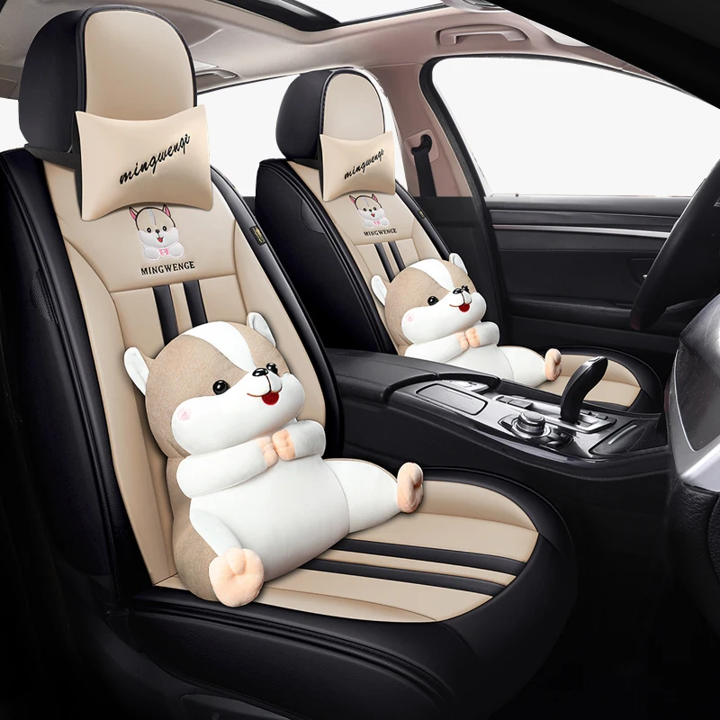 

KADULEE flax car seat covers For Volkswagen passat b5 b6 b7 vw polo 4 5 6 7 golf tiguan jetta touareg seat cover cars seats