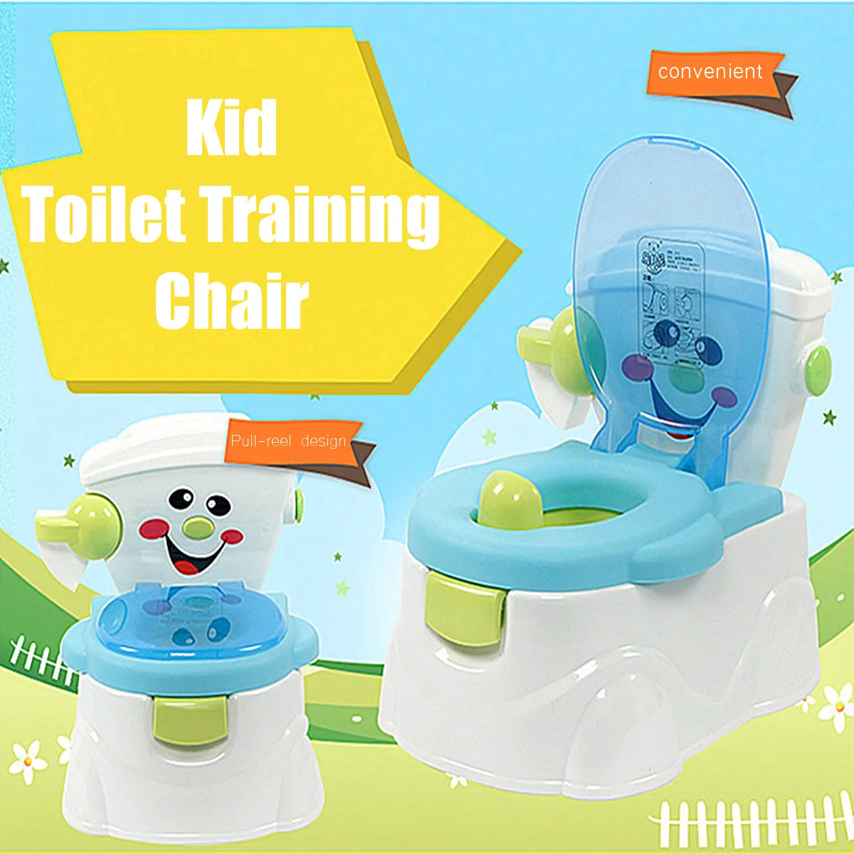 Портативный Детский горшок Многофункциональный для унитаза обучения девочек