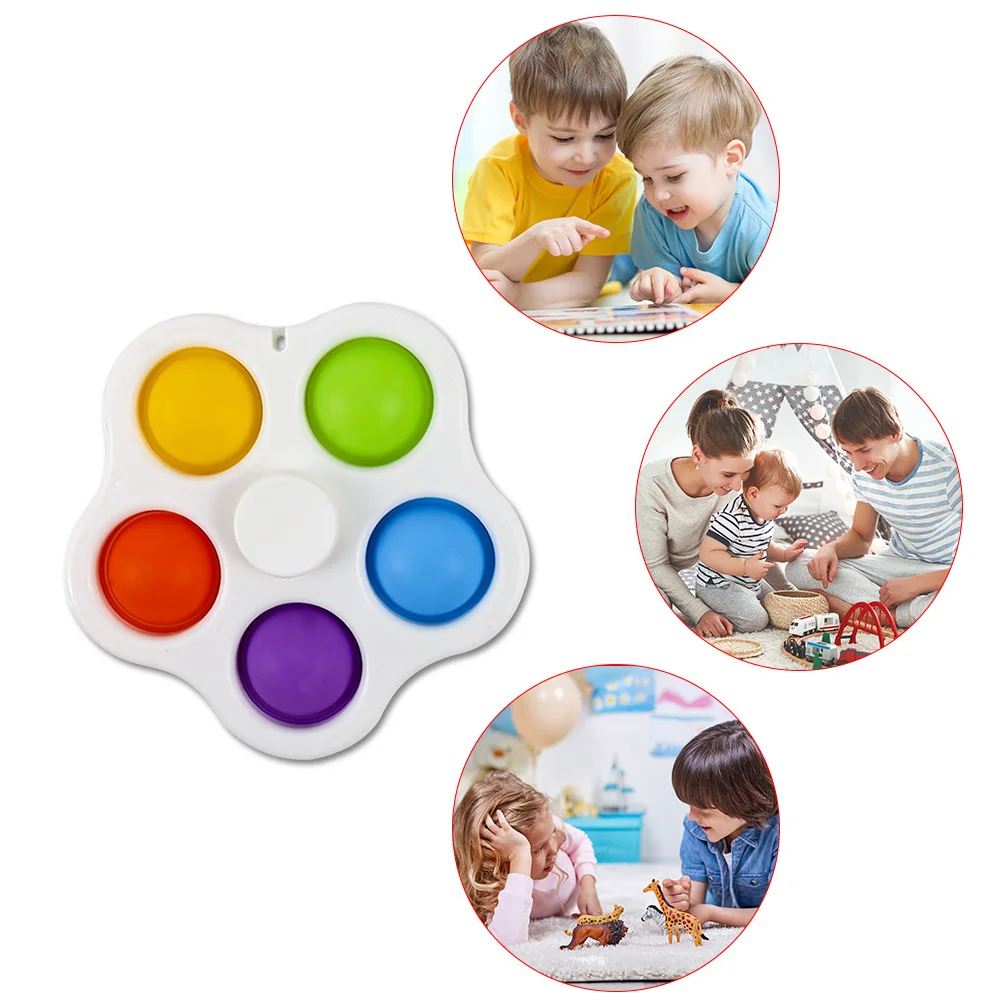 

Silicone Toys Bubble Sensory Toys for Autism Stress Reliever Love Flower Shape Decompression Toy for Focus Training