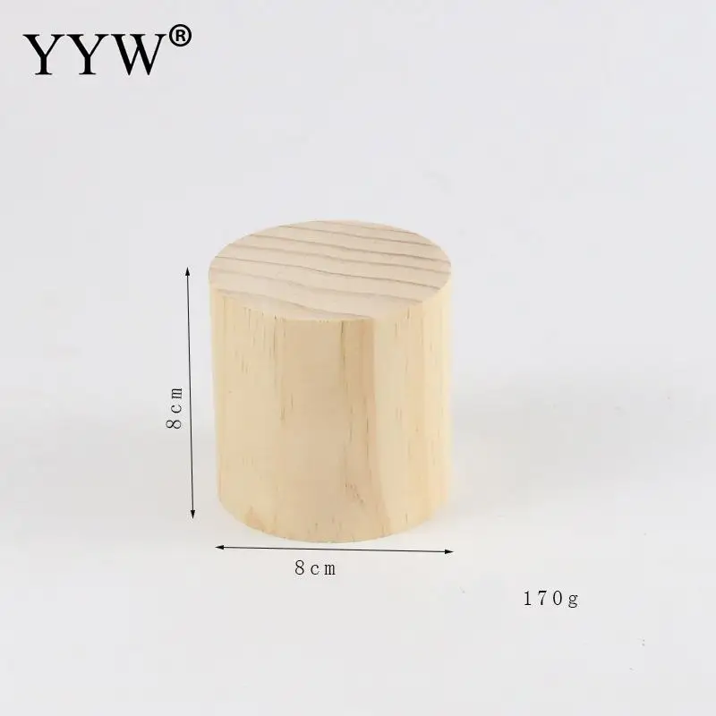 

Log Jewelry Stand Four-Sided Rotating Earring Stand Earring Ring Necklace Jewelry Stand Rectangular Wooden Jewelry Display Stand