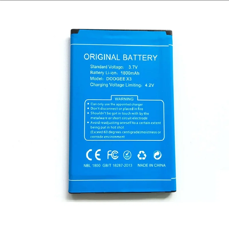 

Replacement Battery 1800mAh Back-up Battery for Doogee x3 Mobile phone