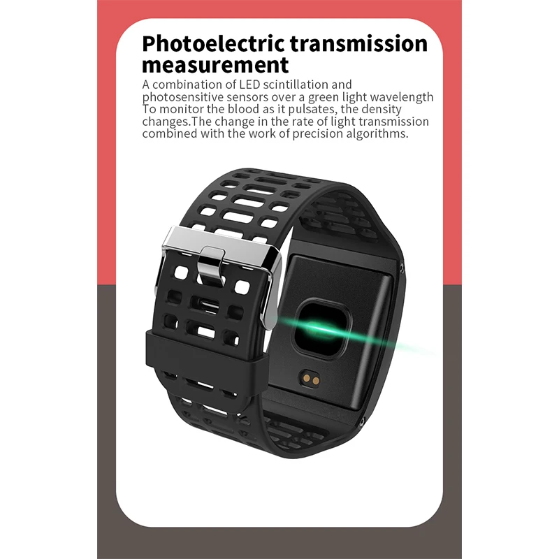 Водонепроницаемый Фитнес трекер с Bluetooth пульсометром и тонометром|Смарт-часы| |