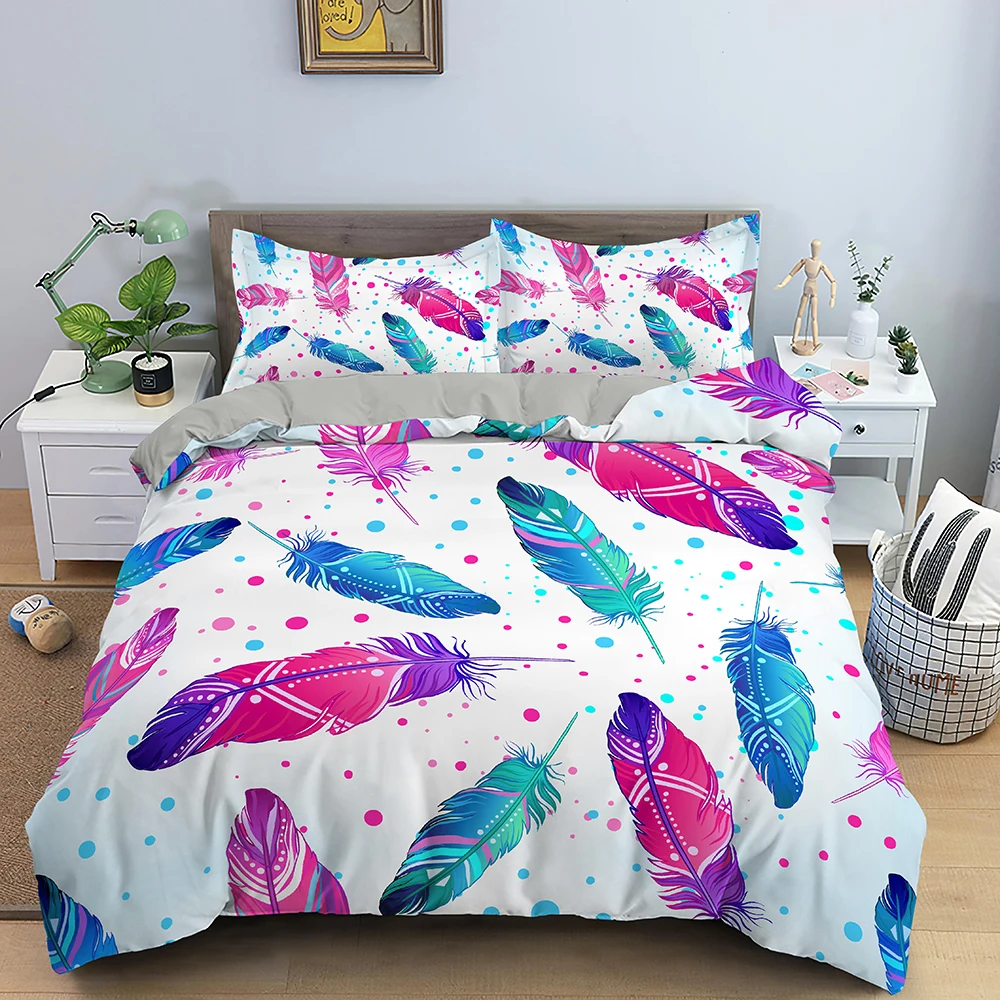 Комплекты постельного белья с тропическим Рисунком Листьев и ладони