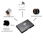 Для Tesla Model 3 Model X Model S Model Y Anti-Scan RFID металлическая Кредитная магнитола тонкий чехол для ключа защитный держатель для банковской карты