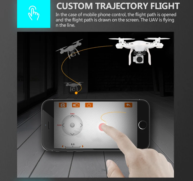 RC WI-FI с видом от первого лица Квадрокоптер 4K HD Камера Дрон профессиональной воздушной видео 6 Axis Gyro 4 Каналы р/у вертолет Квадрокоптер с высокой фиксацией