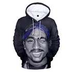 Толстовка с капюшоном для мужчин и женщин Gangsta Rap 2Pac, толстовка с капюшоном для мужчин и женщин, спортивный костюм с капюшоном Tupac Amaru Shakur