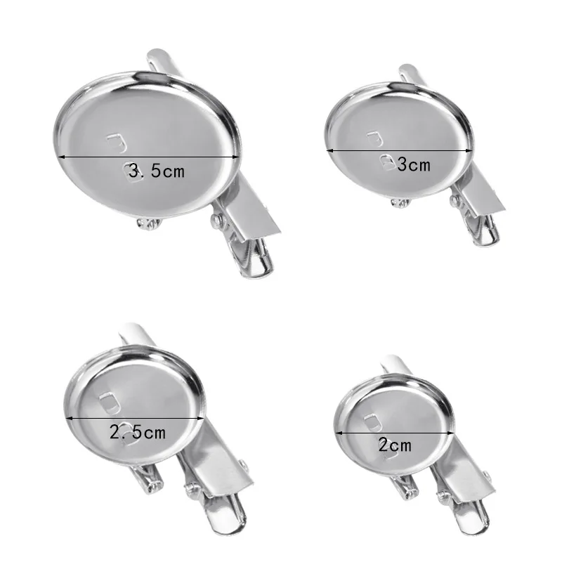 Круглая филигранная брошь с родиевым покрытием основа для кабошона безопасной