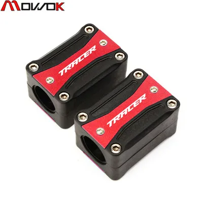 TRACER Red Защита двигателя мотоцикла, бампер, декоративный блок 22-25-28мм для YAMAHA MT-09 MT09 Tracer 700/700GT XSR900 FZ09 TDM 900 - Цвет: TRACER Red