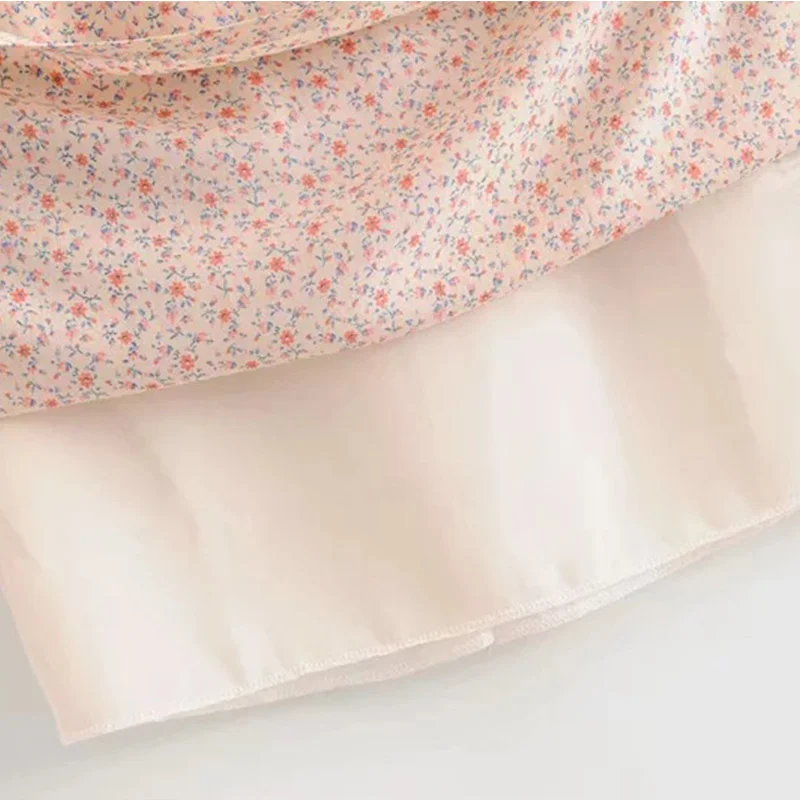 Хлопок смесь Printed Розовый Юбки Женщины Цветочные Повседневный Бич Женский Midi