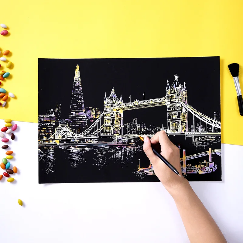 DIY креативный красочный знаменитый город с ночным зрением фоторамка Fuji Лас Вегас