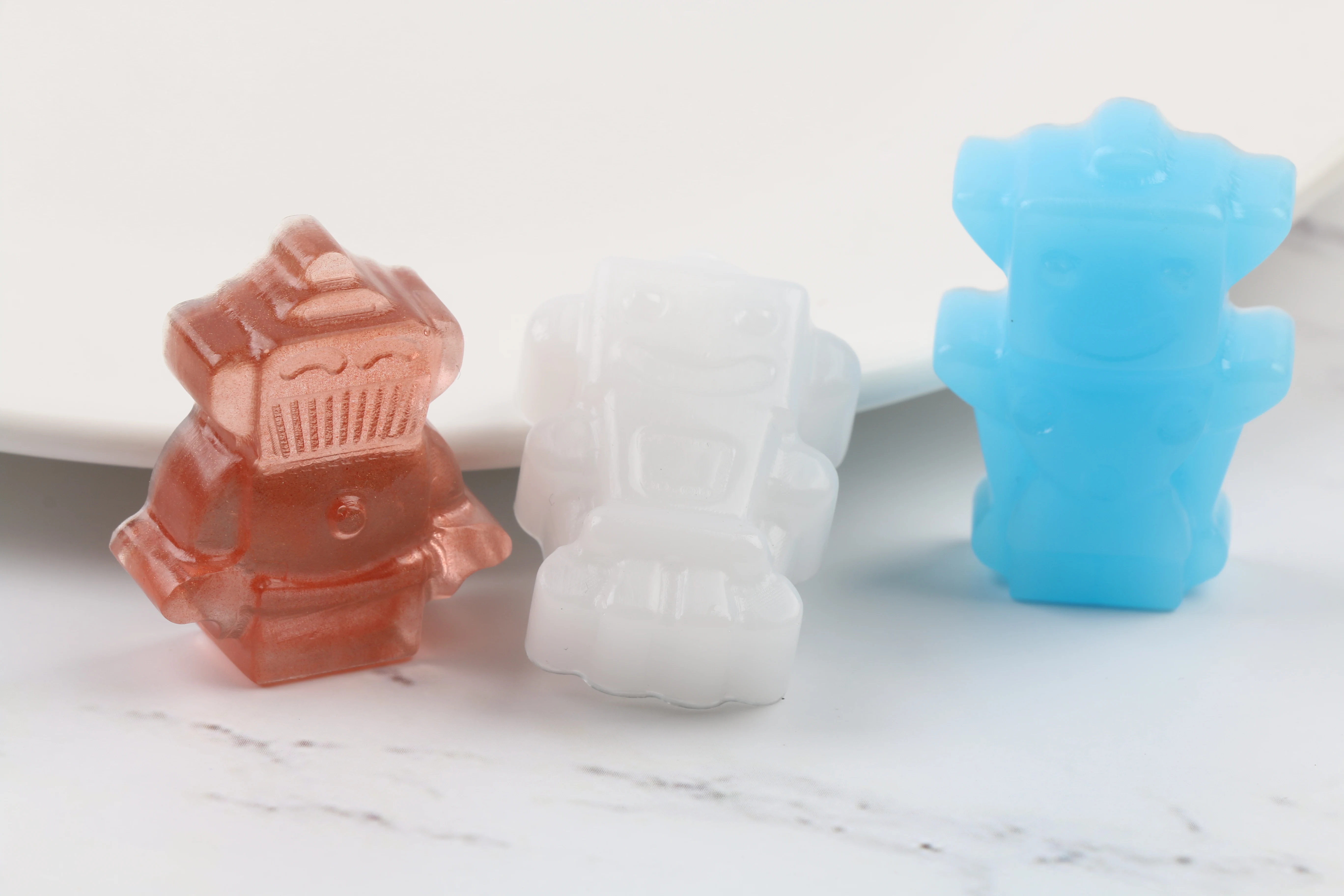 Новая DIY 3D силиконовая форма модель шоколадного робота поднос для печенья Форма