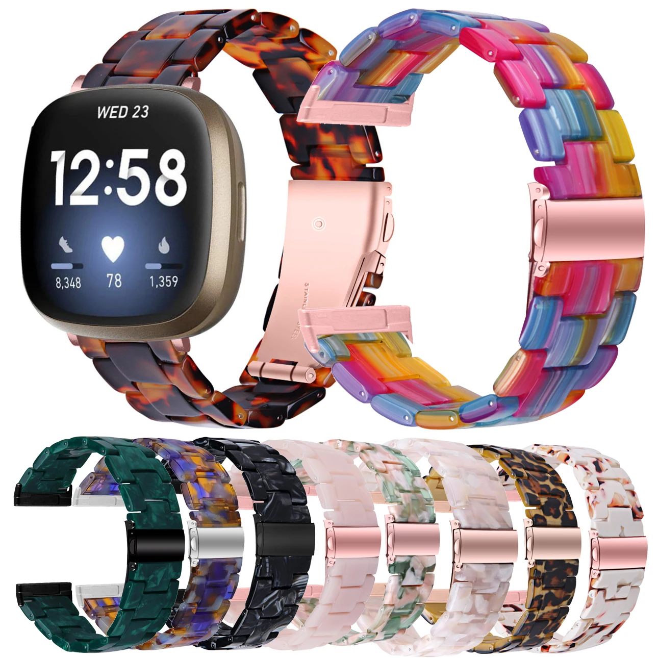 Новинка 2021 полимерные ремешки для часов Fitbit Versa 3 2 1 Lite браслет на запястье ремешок