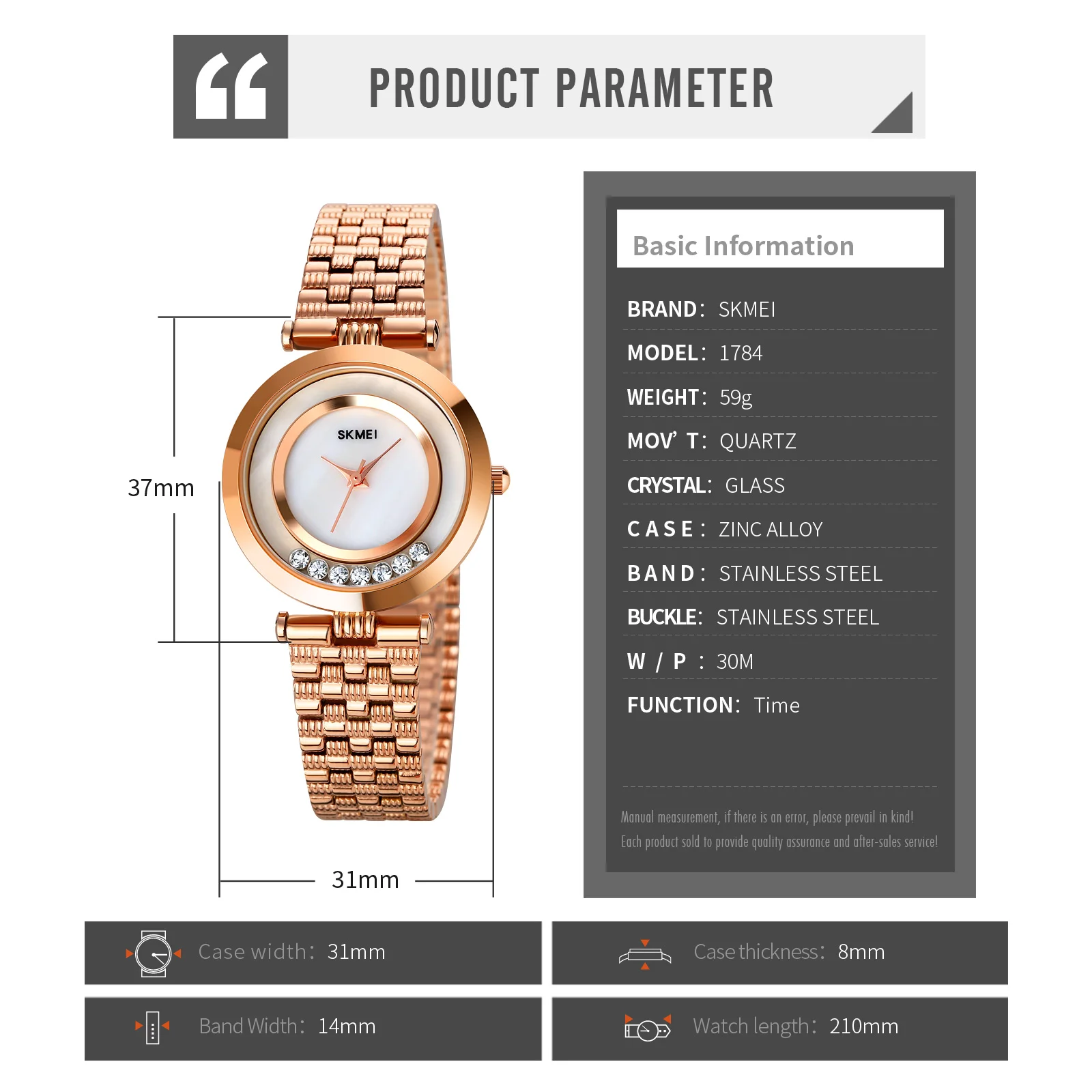 

SKMEI Luxury Women Quartz Watch Creative Rhinestone Elegant Womens Wristwatches Fashion Waterproof Ladies Girls Watches 1784