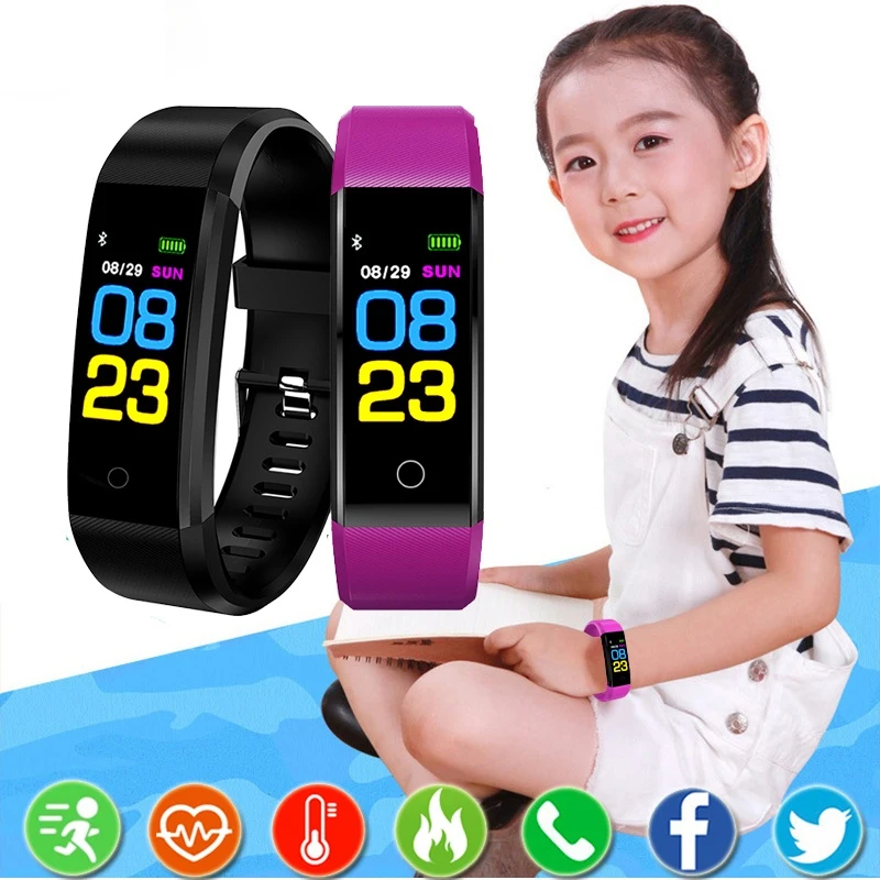 Reloj conectado niño Color de pantalla inteligente pulsera deporte actividad rastreador de Running