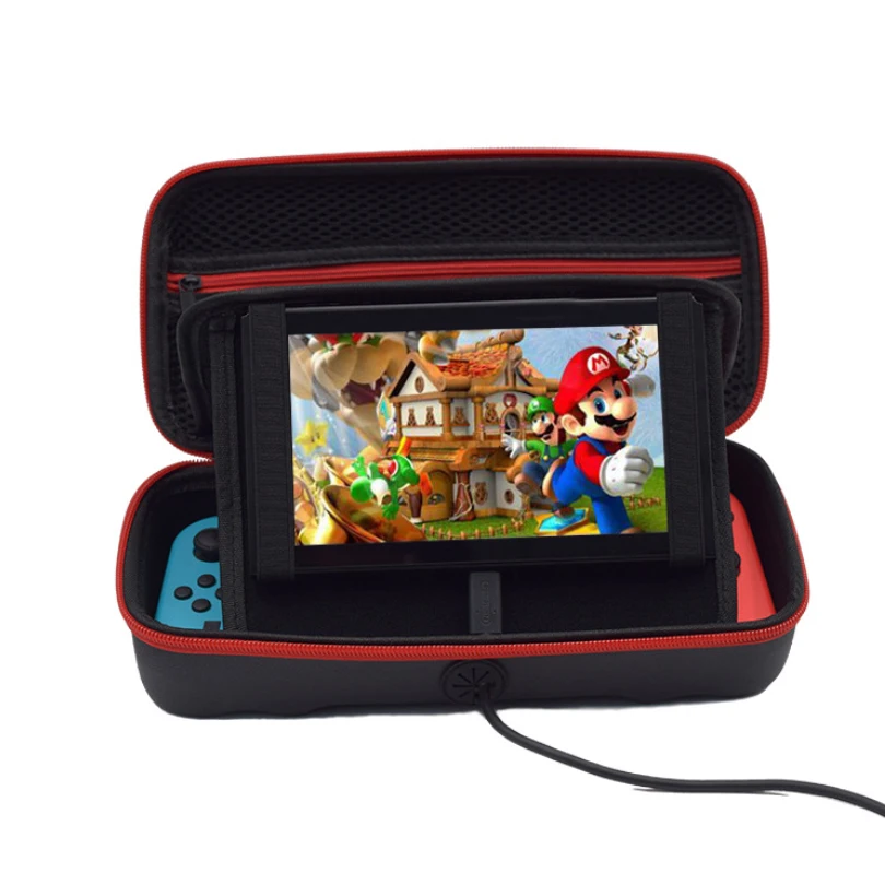 Сумка для хранения из полиуретана жесткий черный чехол переноски консоли Nintendo
