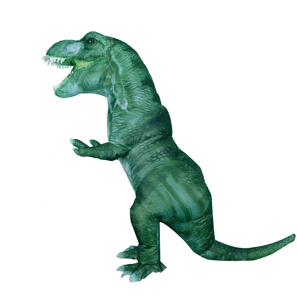 

Надувной динозавр T Rex, одежда для вечерние, костюмы для косплея, аниме-талисман на Хэллоуин, мультяшный Динозавр для взрослых и детей