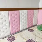 Самоклеящаяся мягкая сумка для изголовья кровати, защита от столкновений, мягкая сумка для татами, имитация мягкой сумки для изголовья кровати, защита от столкновения