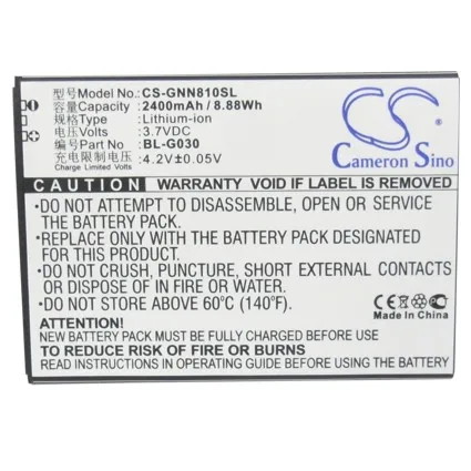 

CS 2400mAh / 8.88Wh battery for GIONEE GN810 BL-G030