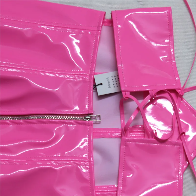 Кожаная юбка с высокой талией новые модные женские сексуальные мини-карандашные