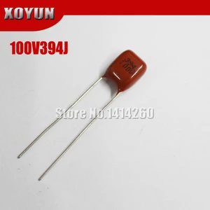 10 шт.лот CBB 100V394J 0,39 мкФ 390NF шаг 5 мм 394J 100V CBB полипропиленовый пленочный конденсатор