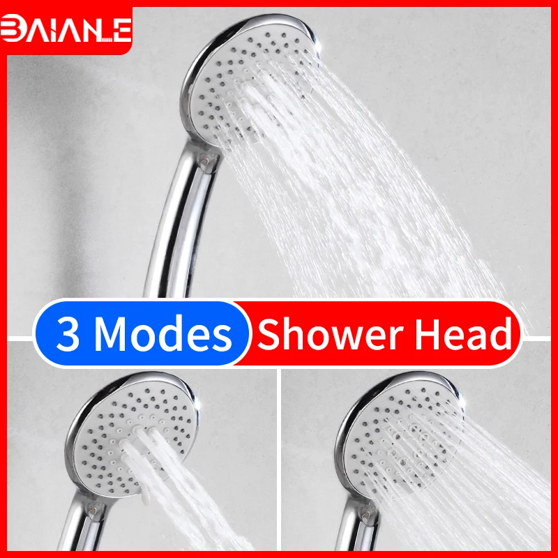 Душевая лейка высокого давления 3 режима АБС пластик ручная экономия воды