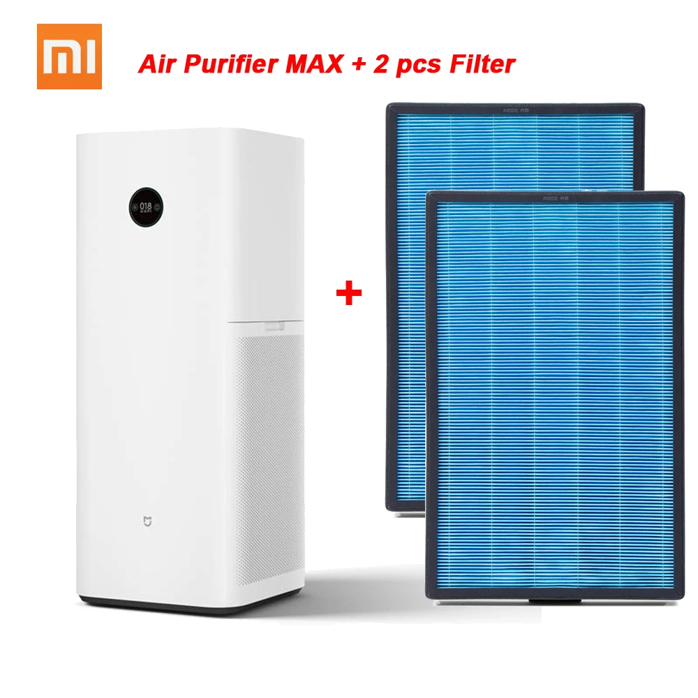 Xiaomi Mi очиститель воздуха MAX Электрический Очиститель Воздуха Интеллектуальный PM2.5 OLED дисплей приложение управление запах очиститель дыма 1000m³/ч CADR - Цвет: as picture show