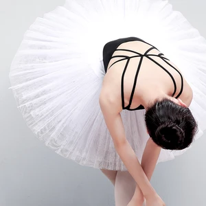 Юбка-пачка Женская, 7 слоев, белого и черного цветов