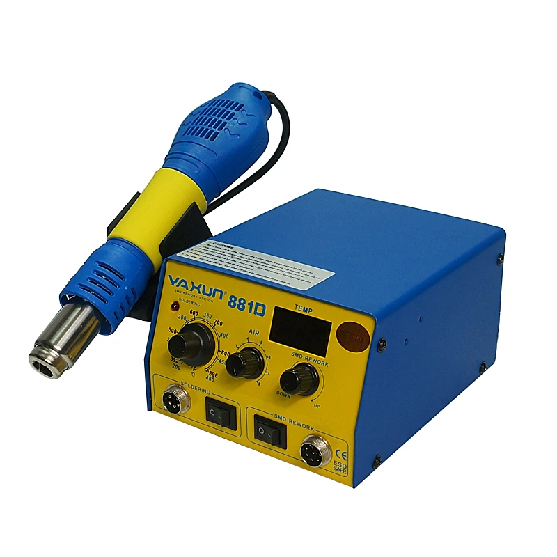YAXUN YX-881D SMD паяльная станция горячего воздуха для ремонта сотовых телефонов BGA