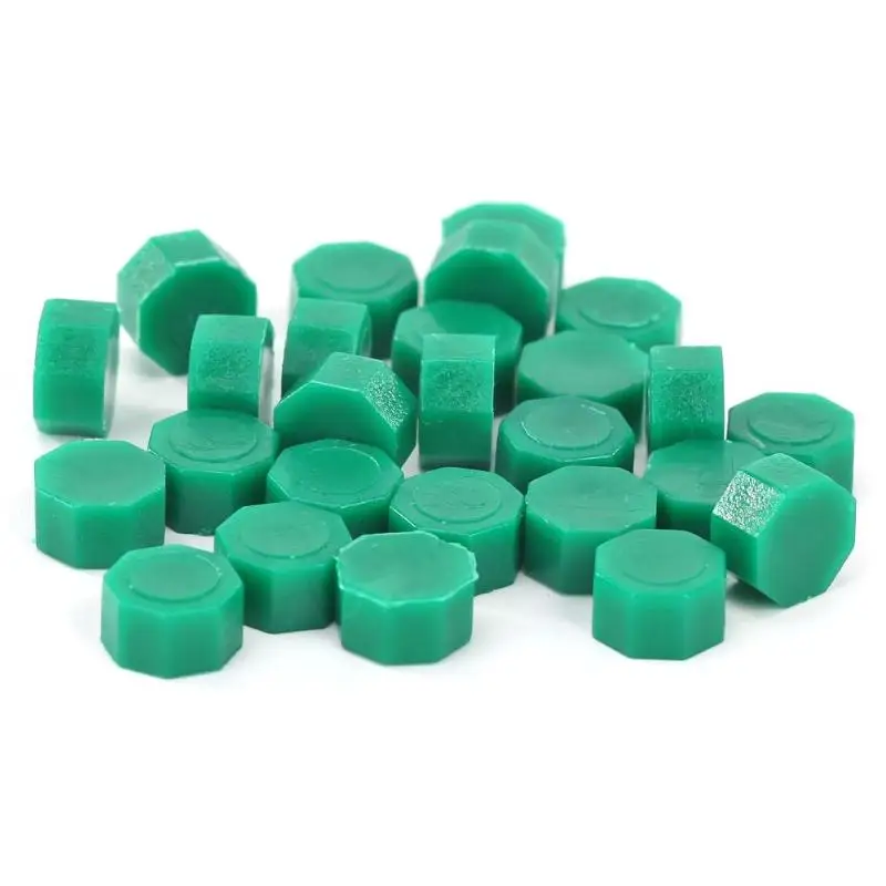 100Pcs Bead D 100 шт Ретро Восьмиугольные штамповочные восковые бусины печать, штемпели для конвертов документов свадебные приглашения декоративные поставки - Цвет: 100Pcs Bead D