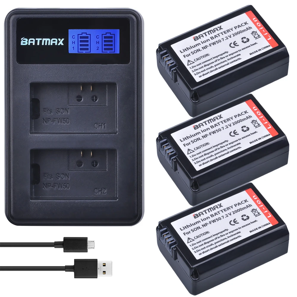 Аккумулятор Batmax на 2000 мА · ч с двумя USB-портами и ЖК-дисплеем