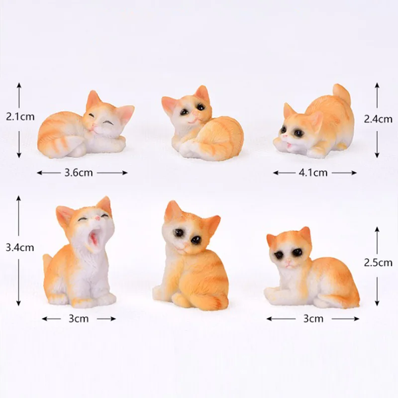 Кошка Собака Свинья Фигурка Комикса Модель Домашнего Декора Орнамент На Письменный Стол Бонсай Миниатюрный Феерический Сад Декорации Аксессуары Современные.