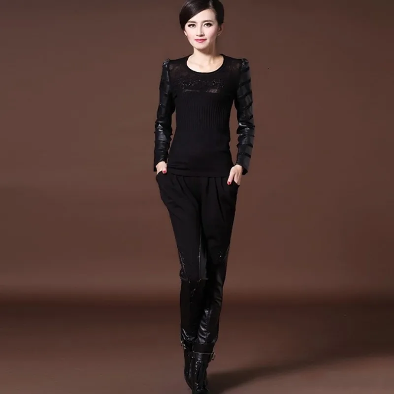 Модная женская обувь из натуральной кожи получения задняя Штаны Платье женское