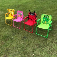 cute cartoon printed foldable chair outdoor portable lightweight children chair for camping picnic hiking scvd889
