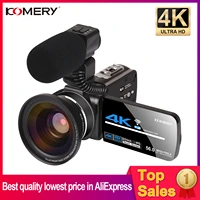 4k video camera camcorder digital vlogging zoom camcorder 3 0 inch touch screen night vision wifi camera