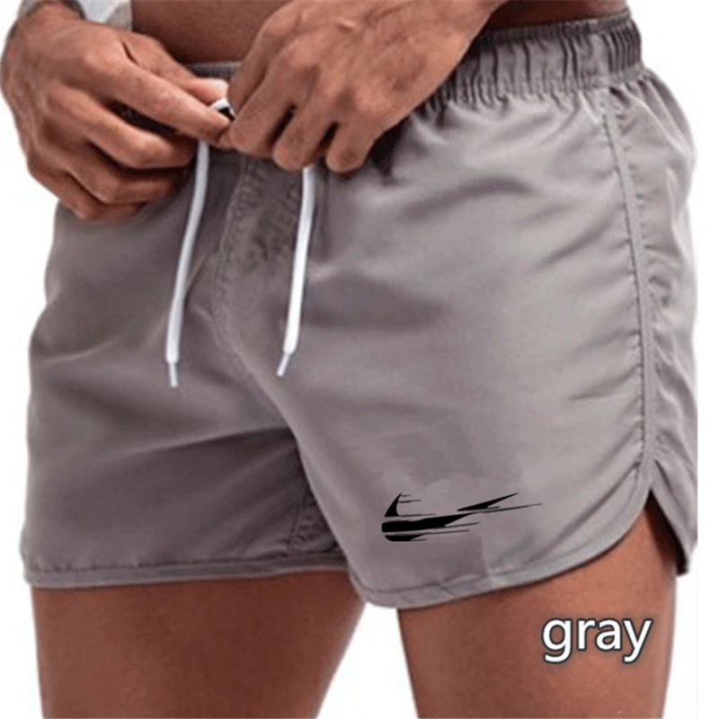 

2021 Summer Brand Mens Swimwear Shorts Printed Beachwear Sexy Swim Trunks Men Swimsuit Low Waist Breathable Beach Wear Surf