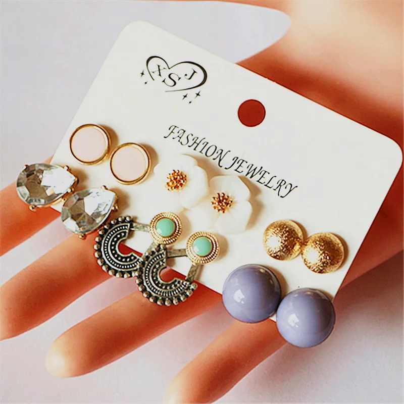 Новые Модные женские ювелирные изделия оптовая продажа красивые серьги гвоздики