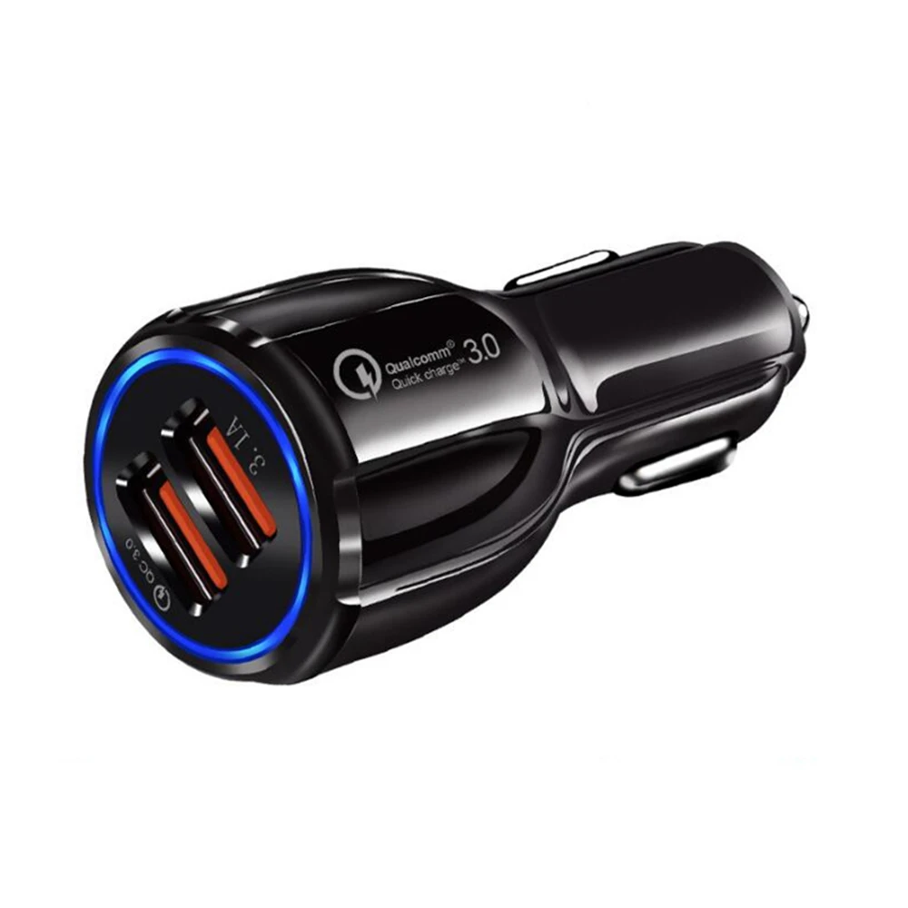 Автомобильное зарядное устройство XUNMA Quick Charge 3 0 с двумя USB портами QC3.0 а для Samsung