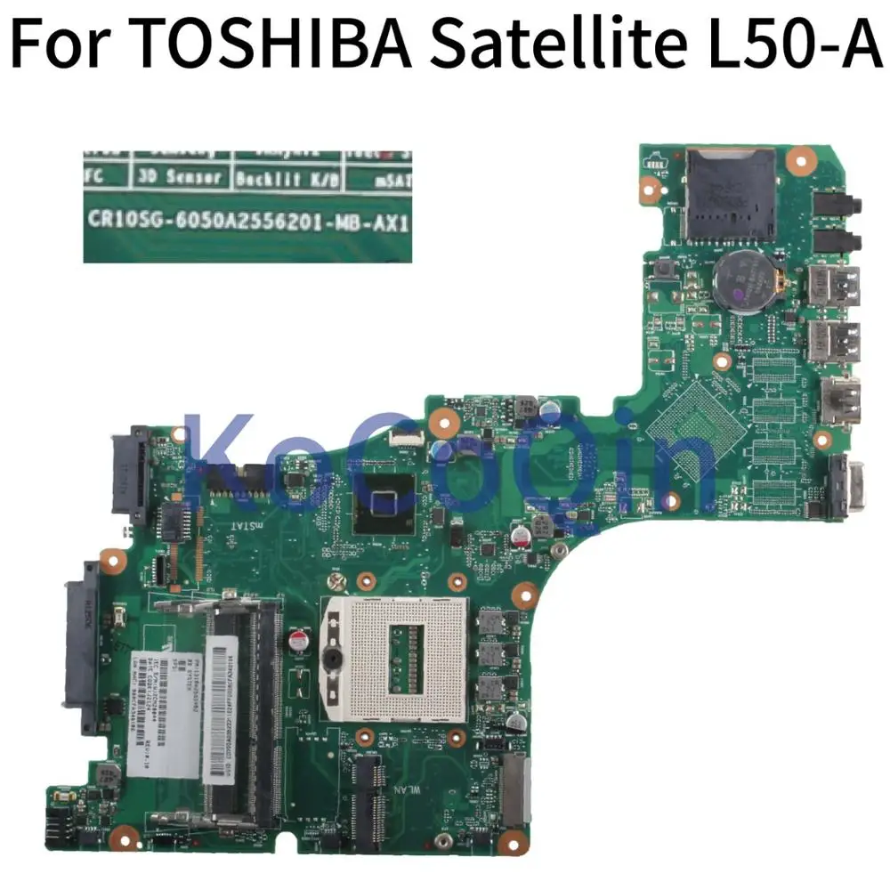 KoCoQin материнская плата для ноутбука TOSHIBA Satellite L50T A L50 6050A2556201 MB AX1|Материнские платы