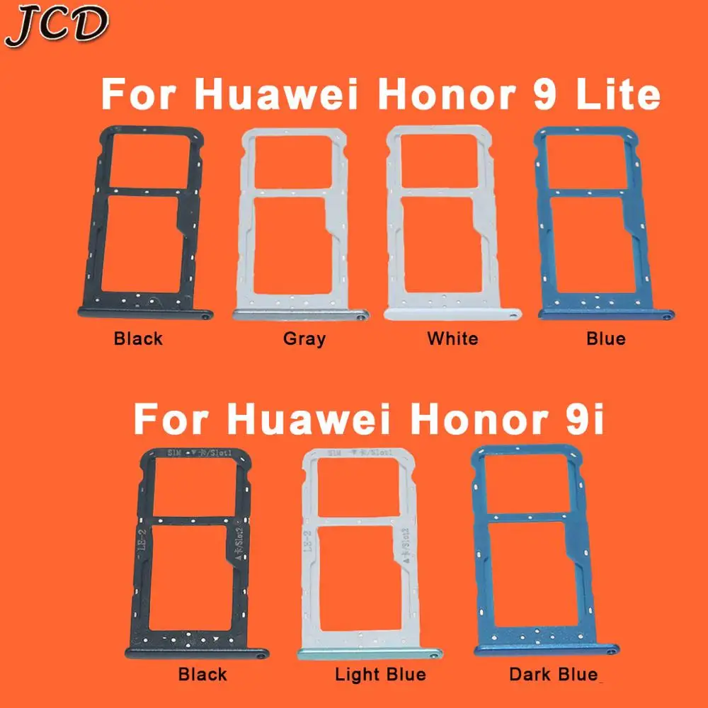 

Держатель гнезда JCD Sim Micro SD для гнезда карт, считыватель слотов для Huawei Honor 9 Lite 9i, адаптер, контейнер, разъем, запасные части