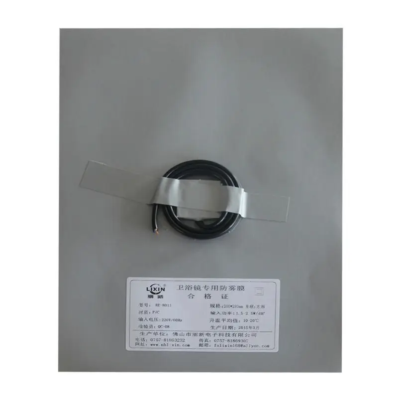 

Bathroom Mirror Protective Film Anti Fog Window Clear Waterproof Electronic Heating Film for Shower Room Makeup Mirror
