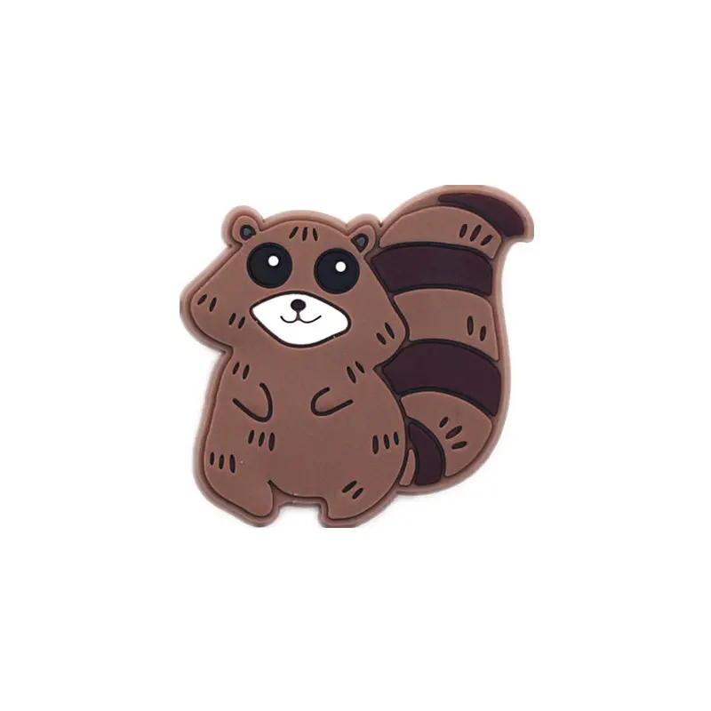 squirrel Одна распродажа, 1 шт., аксессуары для обуви, 12 милых животных, модель обуви, украшение для браслета croc jibz, Детские вечерние подарки на Рождество - Цвет: squirrel