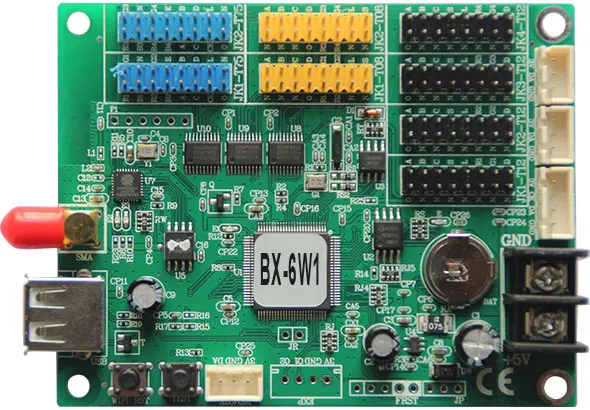 Programa de Upload para Grande Wifi Controlador Adicionar s 6x Série Ambiente Detectando Suporte Usb Arrendamento Tela Led Bx-6w1 6