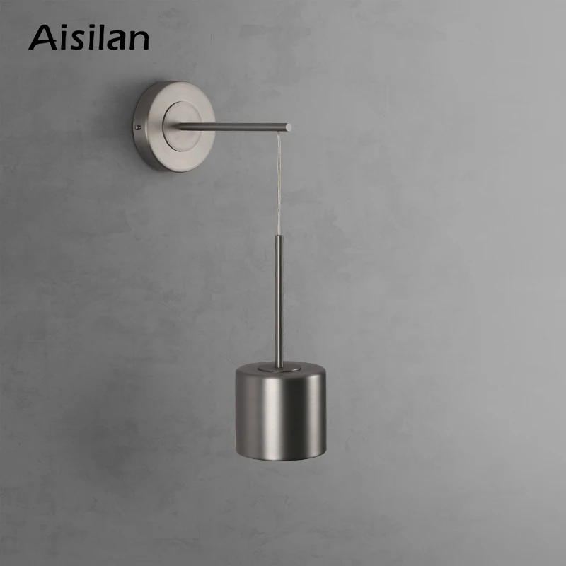 

Aisilan luxury wall lights brushed wall lamps Nickel 5W Wall sconce bedroom study LED fixture