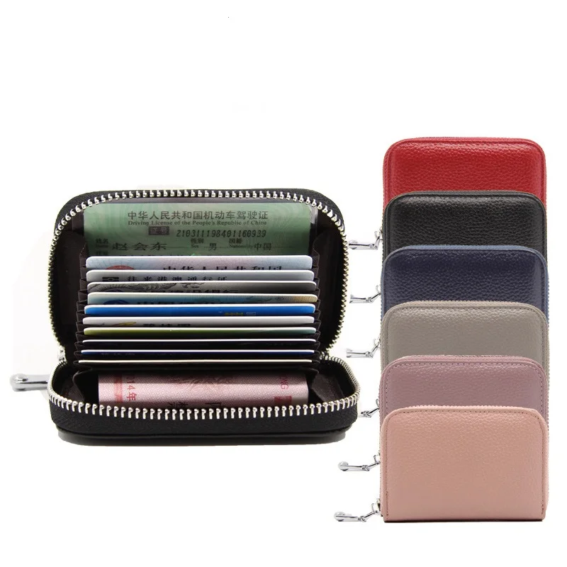 2020 мини кошелек из натуральной кожи на молнии Женский Короткий держатель для